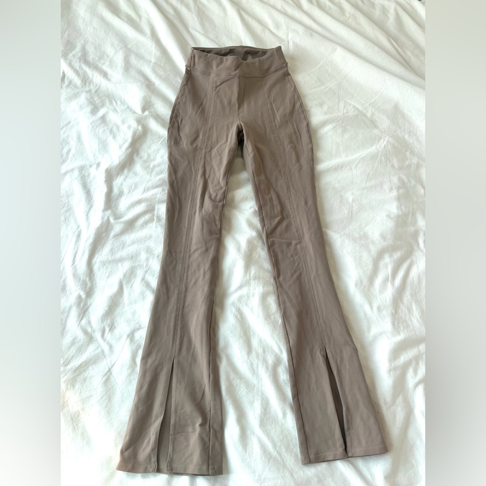 Alo Yoga work out pants, color tan, size XXS